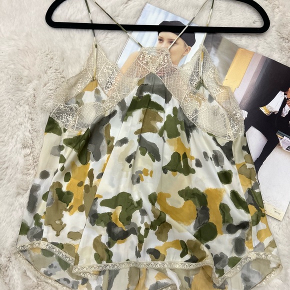 ZADIG & VOLTAIRE CHRISTY CAMO CAMISOLE TOP - Picture 8 of 12